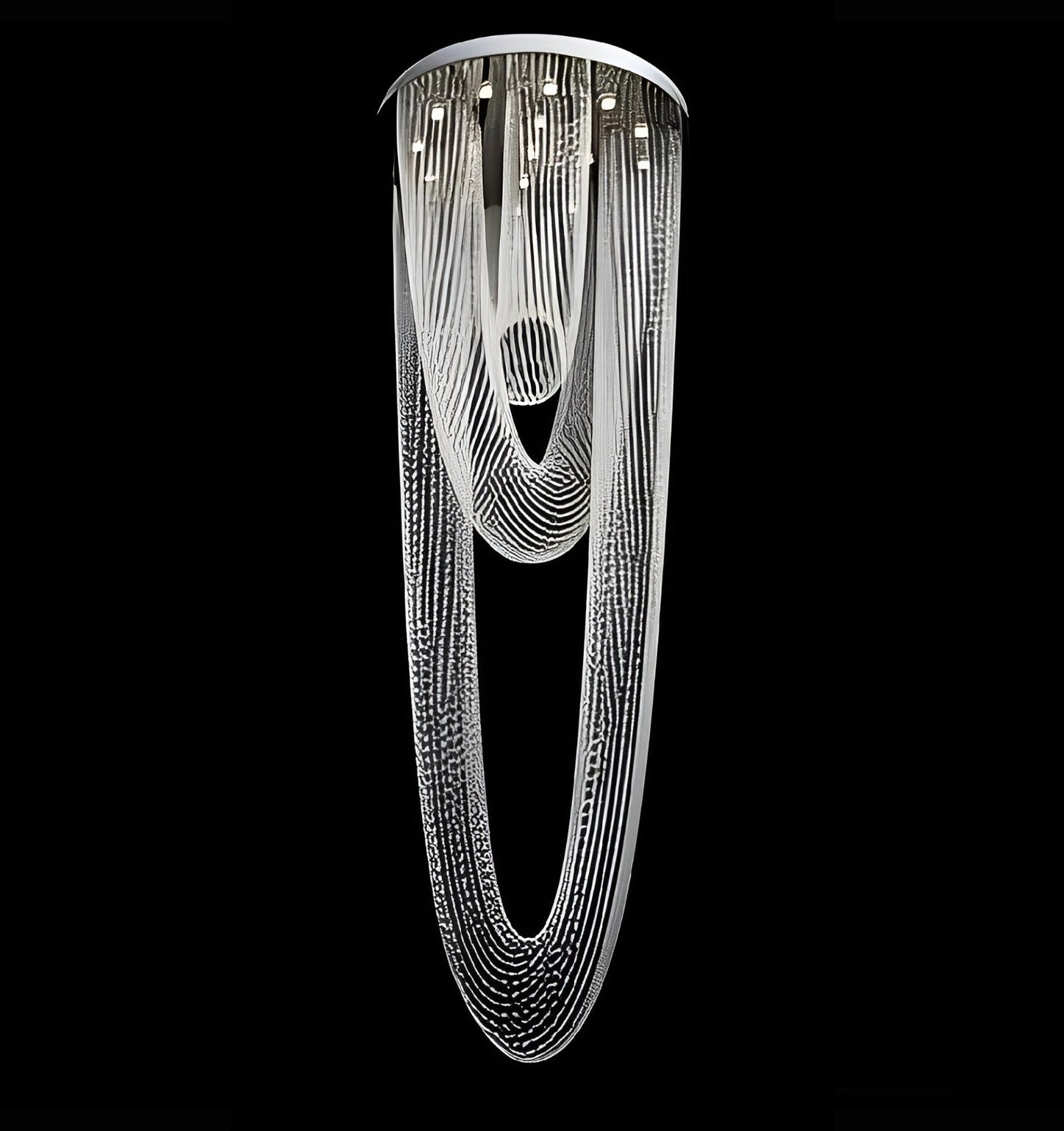 Lustre Contemporain en Cristal – Élégance Luxueuse