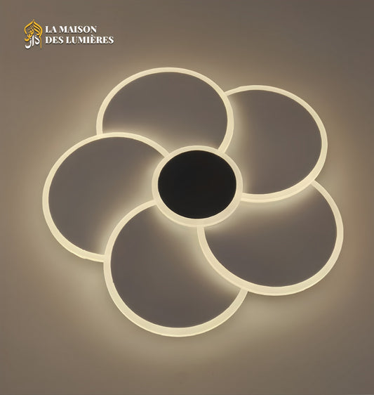 Plafonnier LED Fleur 5 Pétales – Design Moderne et Élégant