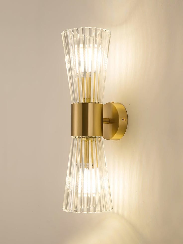 Applique Murale LED Cristal Dorée
