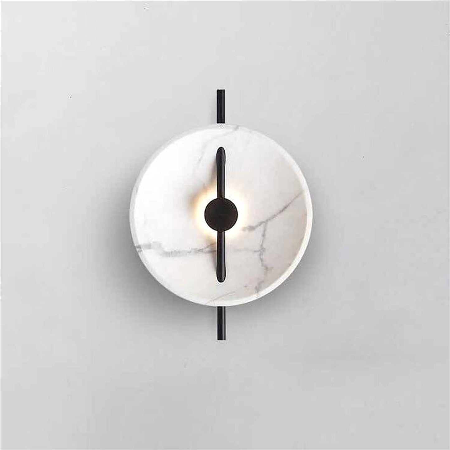 Applique Murale Design Marbre et Métal Noir – Éclairage Moderne