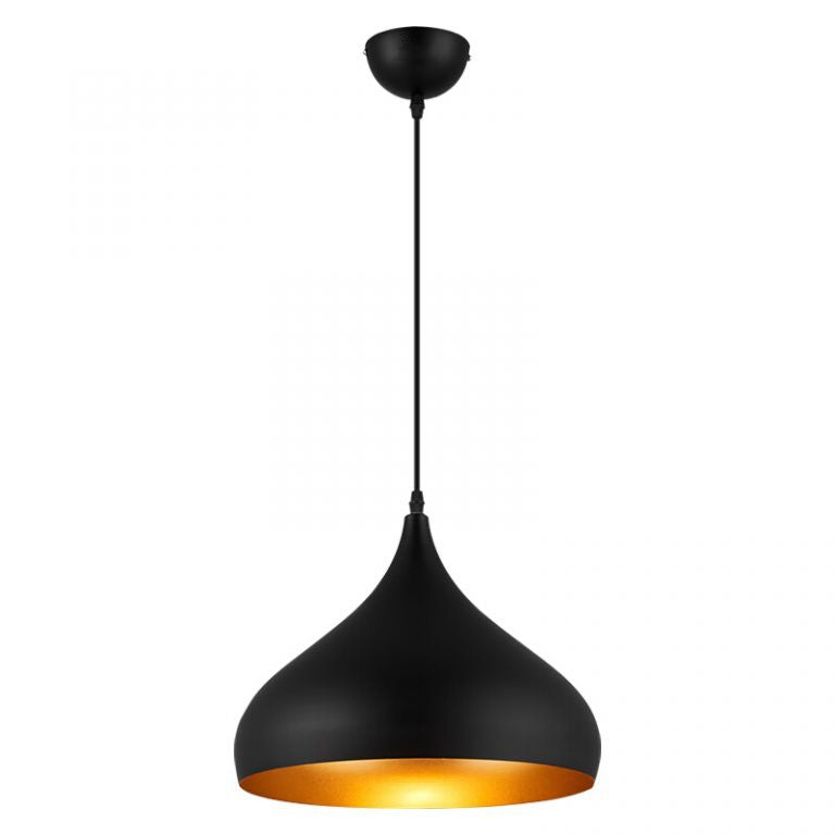 Suspension moderne Noir & Or