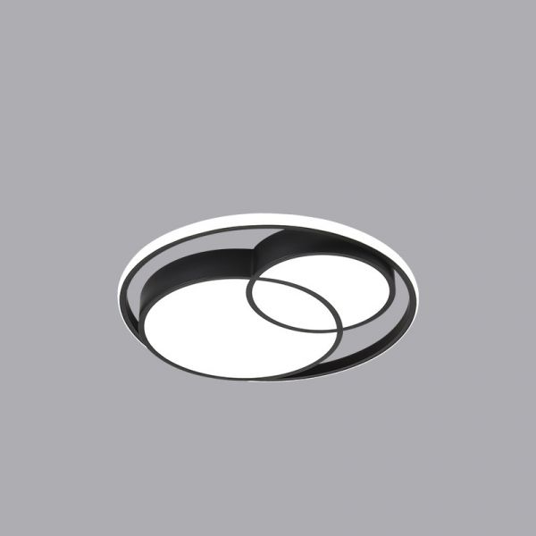 Plafonnier LED Moderne – Design Cercles Croisés