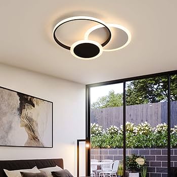 Plafonnier LED Design – Anneaux Entrelacés
