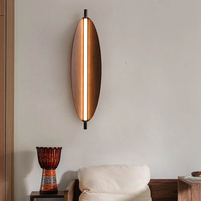 Applique Murale LED Bois & Métal – Style Contemporain