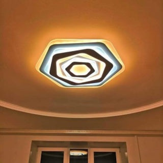 Plafonnier LED Hexagonal Design Moderne – Éclairage Décoratif