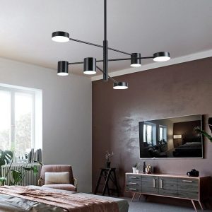 Lustre Moderne à Bras Multiples Orientables