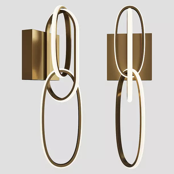 Applique Murale LED – Design Anneaux entrelacés