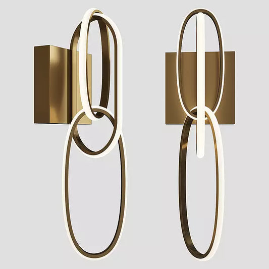 Applique Murale LED – Design Anneaux entrelacés