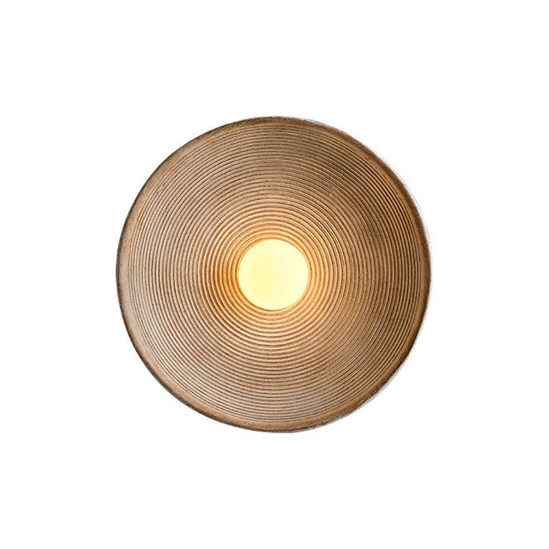 Applique Murale Ronde en Raphia Naturel – Fait Main
