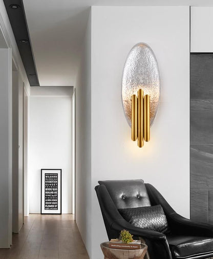 Applique Murale Ovale Luxe Dorée
