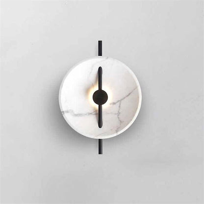 Applique Murale Design Marbre et Métal Noir – Éclairage Moderne