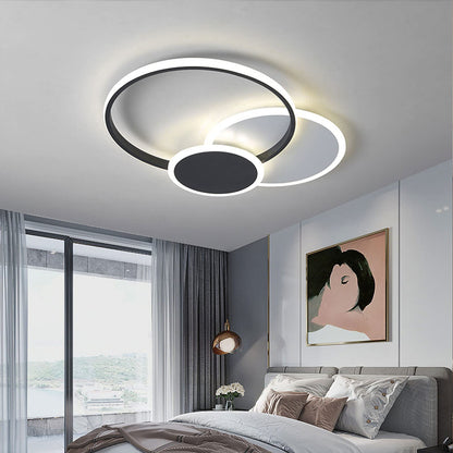 Plafonnier LED Design – Anneaux Entrelacés