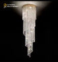 Lustre Cascade Cristal – Design de Luxe