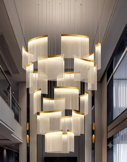 Lustre Cascade Design Contemporain