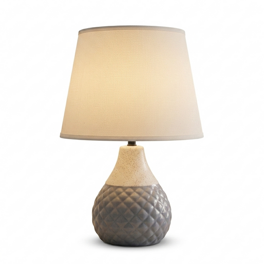 Lampe de Table Élégance Céramique Gris