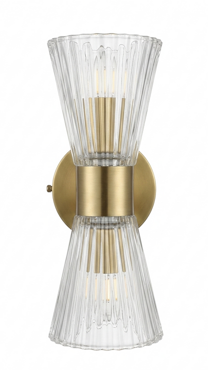 Applique Murale LED Cristal Dorée