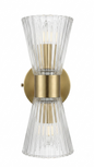 Applique Murale LED Cristal Dorée