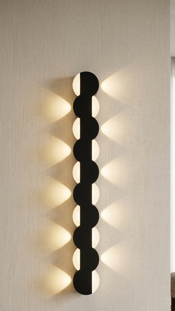 Linear Wall Light "Luminous Wave" - Outdoor Wave LED Wall Light