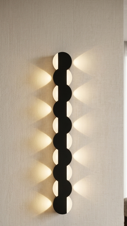 Linear Wall Light "Luminous Wave" - Outdoor Wave LED Wall Light