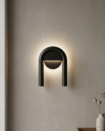Applique murale design moderne arche noire