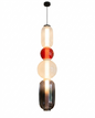 Suspension Moderne 4 Globes Verre Coloré