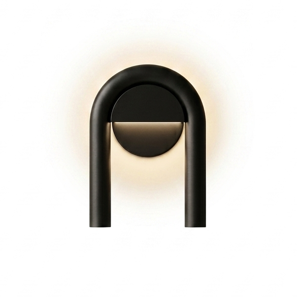 Applique murale design moderne arche noire
