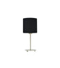Lampe à Poser Carony – Finition Nickel Satiné et Abat-jour Noir