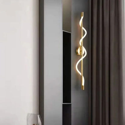 Applique Murale LED Moderne en Bois et Verre Opalin