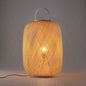 Lampe à poser en rotin tressé – Abat-jour naturel