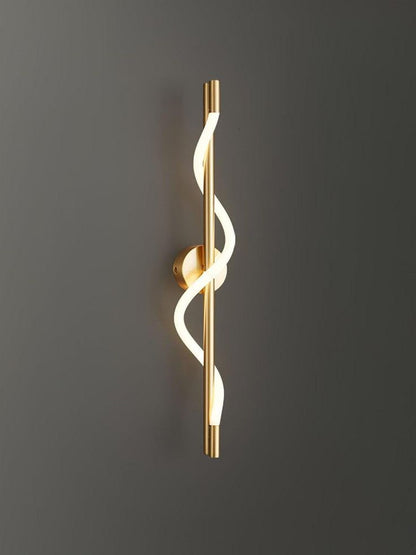 Applique Murale LED Moderne en Bois et Verre Opalin