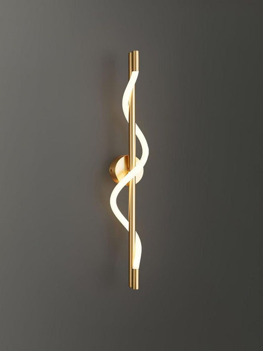 Applique Murale LED Moderne en Bois et Verre Opalin