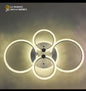 Plafonnier LED Cercles Cristal – Design Moderne