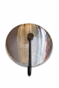 Applique murale circulaire LUMINAE Ribbed Disc ou Applique murale en verre cannelé